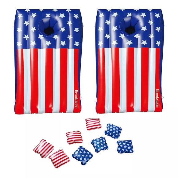 Samsonico Stars & Stripes Inflatable Cornhole Pool Game NIB - Picture 4 of 4